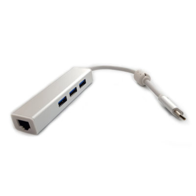 USB-C (Type C) to Ethernet & 3x USB 3.0 Ports