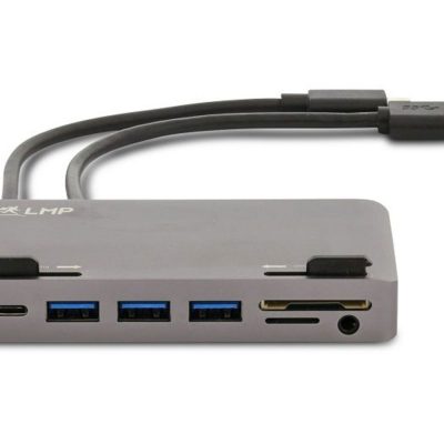 LMP USB-C (TYPE C) Attach Dock 7-port iMac Hub | Space Grey